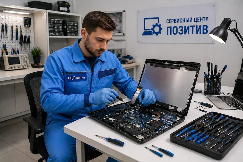 Замена шлейфа матрицы ноутбука в Ярославле