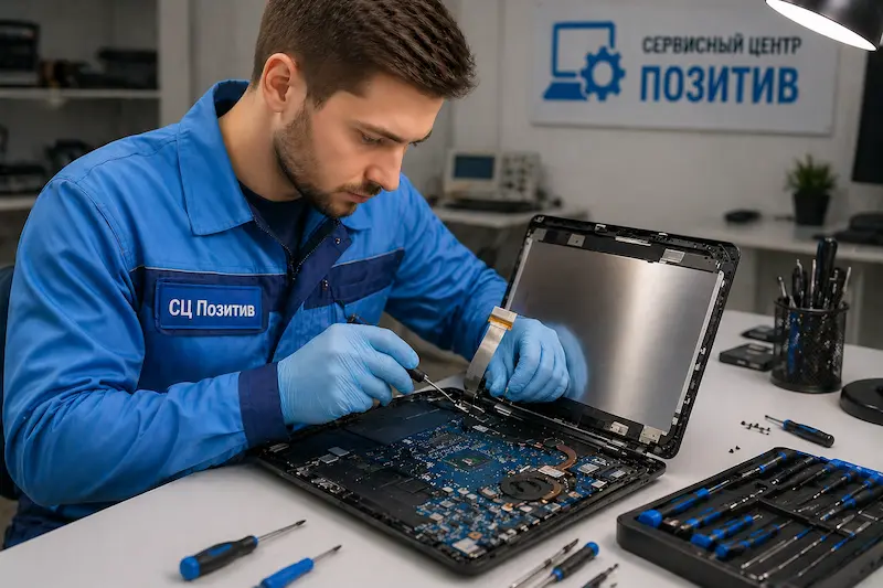 Ремонт шлейфа матрицы ноутбука в Ярославле