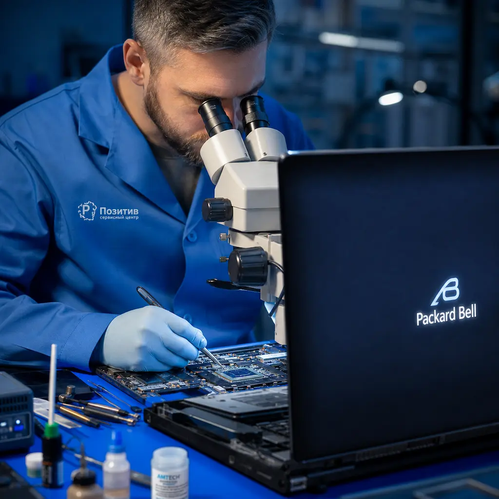 Замена видеокарты ноутбука Packard Bell в Ярославле