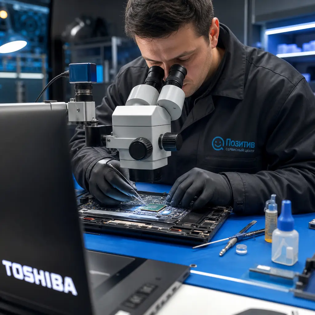 Замена видеокарты ноутбука Toshiba в Ярославле