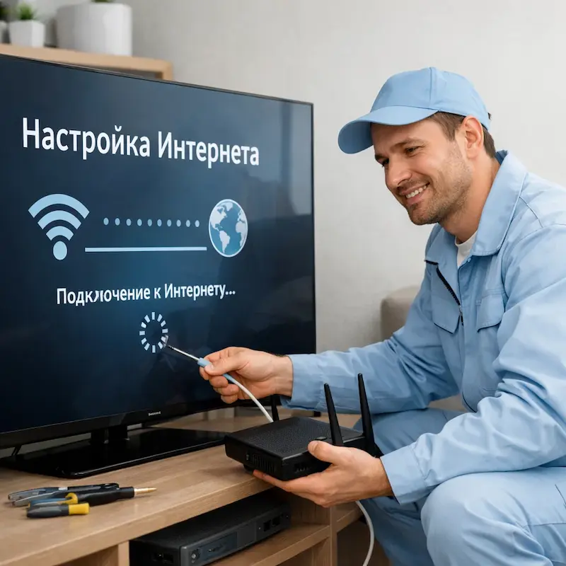 Настройка интернета на ТВ в Ярославле