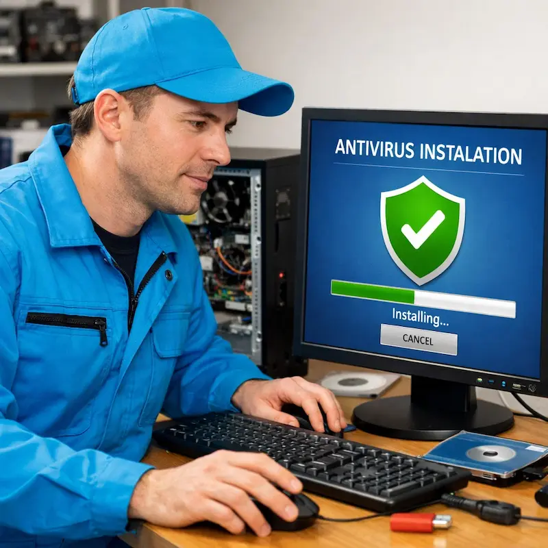 Установка антивируса на ноутбук в Ярославле
